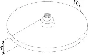 Лейка верхнего душа Damixa Apollo хром 947050000, 2