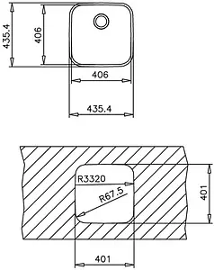 Мойка кухонная Teka Be 40.40.20 Plus нержавеющая сталь полированная 10125152, 2