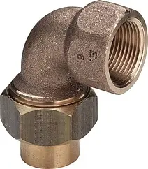 Американка пайка угловая переходная (коническое уплотнение) 18мм x ¾&quot;в Viega 94096G 216962