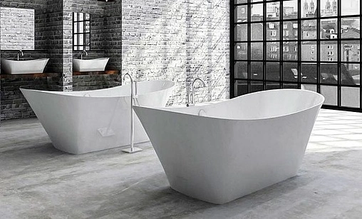 Ванна отдельностоящая из искусственного камня Esse Borax 179x79 белый EBOR1790