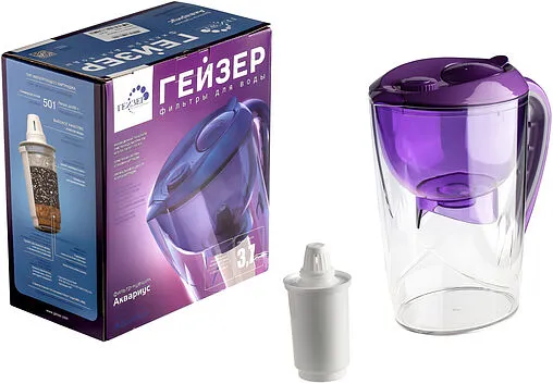 Фильтр-кувшин Гейзер Аквариус 62025 фиолетовый