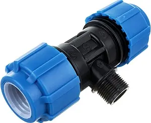 Тройник компрессионный переходной 50мм x 2"н x 50мм ТПК-Аква 51500250 Тройник компрессионный переходной 50мм x 2"н x 50мм ТПК-Аква 51500250, 1