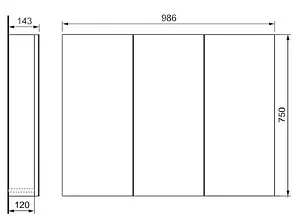 Шкаф-зеркало Raval Great 100 белый Gre.03.100/W Шкаф-зеркало Raval Great 100 белый Gre.03.100/W, 2