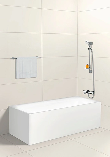 Душевая стойка Hansgrohe Crometta 100 Vario 2jet 65см хром/белый 26553400 Душевая стойка Hansgrohe Crometta 100 Vario 2jet 65см хром/белый 26553400