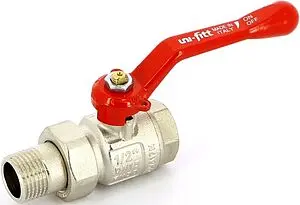 Кран шаровый с американкой ½"в x ½"н Uni-fitt 113L2000 Кран шаровый с американкой ½"в x ½"н Uni-fitt 113L2000, 1