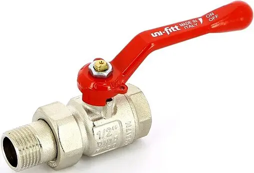 Кран шаровый с американкой ½&quot;в x ½&quot;н Uni-fitt 113L2000