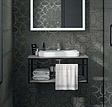 Консоль с умывальником подвесная Kerama Marazzi Plaza Next 80 чёрный матовый PL.N.80.02\BLK.M+PL.wbi.55.1+