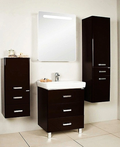 Тумба под умывальник напольная Aquaton Америна 80 H чёрный 1A169401AM950