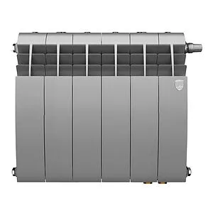 Радиатор биметаллический 6 секций нижнее правое подключение Royal Thermo Biliner 350 VR80 Silver Satin RTBSSVR8035006 Радиатор биметаллический 6 секций нижнее правое подключение Royal Thermo Biliner 350 VR80 Silver Satin RTBSSVR8035006, 2