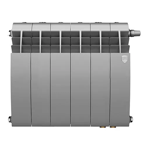 Радиатор биметаллический 6 секций нижнее правое подключение Royal Thermo Biliner 350 VR80 Silver Satin RTBSSVR8035006 Радиатор биметаллический 6 секций нижнее правое подключение Royal Thermo Biliner 350 VR80 Silver Satin RTBSSVR8035006