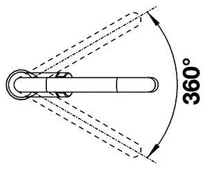 Смеситель для кухни Blanco Jurena хром 520764, 3