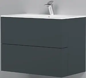 Тумба-умывальник подвесная Am.Pm Spirit 2.0 80 графит M70AFHX0802GM+M70AWCC0802WG Тумба-умывальник подвесная Am.Pm Spirit 2.0 80 графит M70AFHX0802GM+M70AWCC0802WG, 1