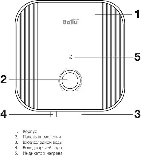 Водонагреватель накопительный электрический Ballu BWH/S 80 Smart WiFi DRY+