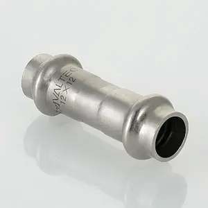 Муфта пресс редукционная двухраструбная 28мм x 15мм Valtec VT.INOX-PRESS VTi.903.I.002815, 3