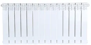 Радиатор биметаллический 14 секции нижнее правое подключение Stout Space 500 SRB-0320-050014 Радиатор биметаллический 14 секции нижнее правое подключение Stout Space 500 SRB-0320-050014, 2