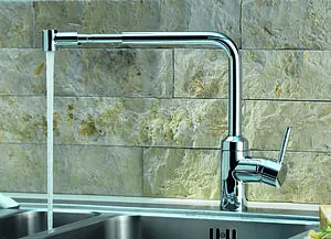 Смеситель для кухни с выдвижным изливом Kludi L-ine хром 428210577 Смеситель для кухни с выдвижным изливом Kludi L-ine хром 428210577, 5