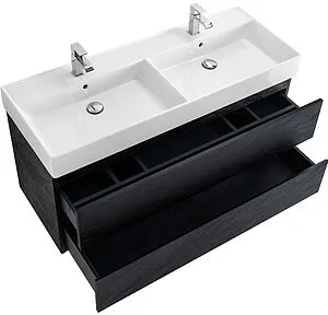 Тумба под умывальник подвесная Cezares Molveno 46 120 Nero MOLVENO 46-120-2C-SO-2-NR Тумба под умывальник подвесная Cezares Molveno 46 120 Nero MOLVENO 46-120-2C-SO-2-NR, 3