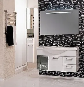 Тумба-умывальник подвесная Aquaton Сайгон 110 белый 1A1060K0SA010, 3