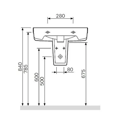 Полупьедестал Am.Pm Bliss L белый C534970WH Полупьедестал Am.Pm Bliss L белый C534970WH