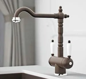 Смеситель для кухни с подключением к фильтру Omoikiri Amagasaki-DC темный шоколад 4994070 Смеситель для кухни с подключением к фильтру Omoikiri Amagasaki-DC темный шоколад 4994070, 4