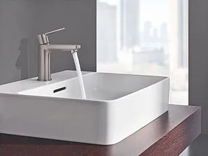 Смеситель для раковины Grohe Lineare полированная сталь 23791DC1, 4