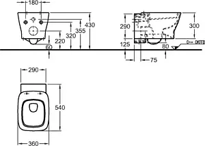 Унитаз подвесной Keramag Silk белый 203650000, 2