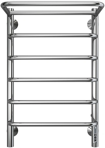 Полотенцесушитель электрический лесенка Terminus Полка Электро П6 400х650 quick touch полированная сталь 4670078531421