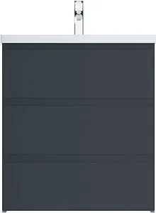 Тумба-умывальник напольная Am.Pm Gem S 75 графит матовый M91FSX0752GM+M90WCC0752WG Тумба-умывальник напольная Am.Pm Gem S 75 графит матовый M91FSX0752GM+M90WCC0752WG, 1