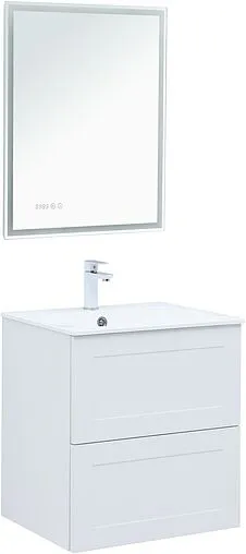 Тумба-умывальник подвесная Aquanet Терра 60 белый матовый 00313232+