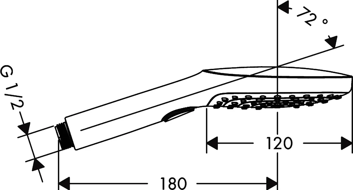 Лейка ручного душа Hansgrohe Raindance Select E 120 3jet хром/белый 26520400 Лейка ручного душа Hansgrohe Raindance Select E 120 3jet хром/белый 26520400, 2