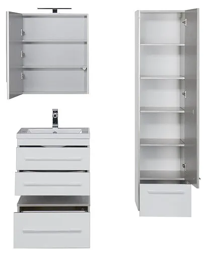 Шкаф-пенал подвесной Aquanet Верона 40 R белый 00176672 Шкаф-пенал подвесной Aquanet Верона 40 R белый 00176672