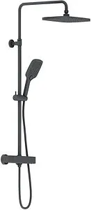 Душевая система с термостатом для душа Damixa Gala чёрный матовый 953800300 Душевая система с термостатом для душа Damixa Gala чёрный матовый 953800300, 1