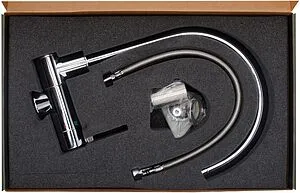 Смеситель для кухни с подключением к фильтру Atoll NKD49N12CP хром ATOFCM890, 5