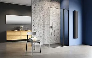 Душевая дверь 900мм прозрачное стекло Radaway NES Black KDJ II 90 L 10032090-54-01L Душевая дверь 900мм прозрачное стекло Radaway NES Black KDJ II 90 L 10032090-54-01L, 3