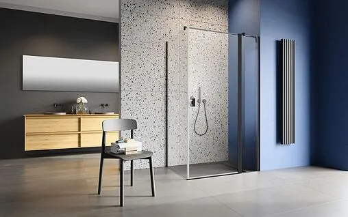 Душевая дверь 900мм прозрачное стекло Radaway NES Black KDJ II 90 L 10032090-54-01L