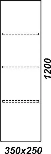 Шкаф-пенал подвесной Aqwella Ancona 35 белый An.05.35/W Шкаф-пенал подвесной Aqwella Ancona 35 белый An.05.35/W