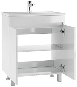 Тумба-умывальник напольный Айсберг Норма 70 белый DA1657T+4620008197746, 4