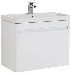 Тумба-умывальник Aquanet Вилора 80 белый 00196945+00182312 Тумба-умывальник Aquanet Вилора 80 белый 00196945+00182312, 1