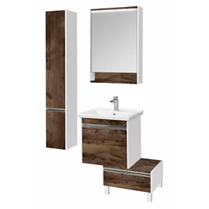 Тумба-умывальник подвесная Aquaton Капри 60 таксония темная/белый 1A2301K1KPDB0 Тумба-умывальник подвесная Aquaton Капри 60 таксония темная/белый 1A2301K1KPDB0, 3