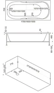 Ванна акриловая Bas Рио 150х70 ЗВ00122 Ванна акриловая Bas Рио 150х70 ЗВ00122, 2