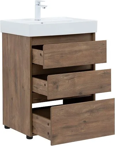 Тумба под умывальник напольная Aquanet Nova Lite 60 дуб рустикальный 00302471