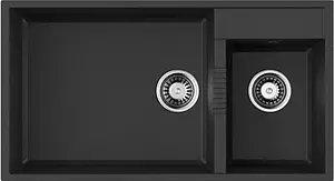 Мойка кухонная Omoikiri Tedori 85-2-U-BL черный 4993940, 1