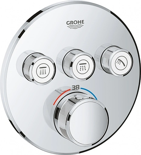 Термостат для 3 потребителей Grohe Grohtherm SmartControl хром 29121000