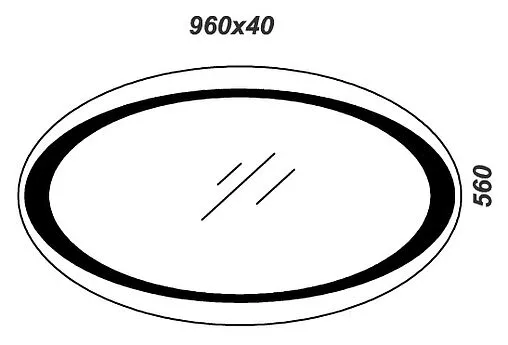 Зеркало с подсветкой Clarberg Papyrus 100 Pap.02.10