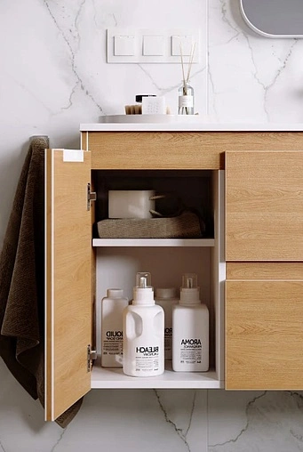 Тумба-умывальник подвесная Aqwella Accent 90 дуб золотой ACC0109RDZ+Mal.09.04.D-R