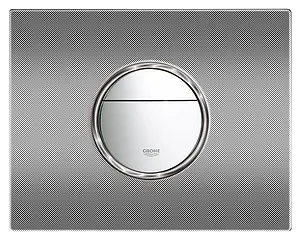 Клавиша смыва для унитаза Grohe Nova Cosmopolitan Print 38847XG0 хром глянцевый/черный графика Клавиша смыва для унитаза Grohe Nova Cosmopolitan Print 38847XG0 хром глянцевый/черный графика, 4