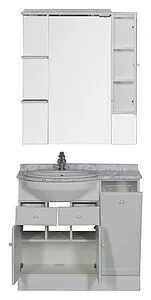 Шкаф-зеркало Aquanet Марсель 90 белый 100306 Шкаф-зеркало Aquanet Марсель 90 белый 100306, 5