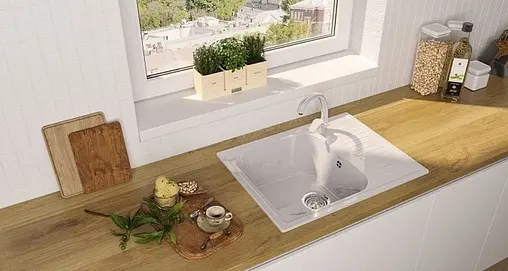 Мойка кухонная Ulgran UB-202-341 ультра-белый