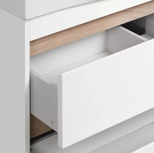 Тумба-умывальник Aquaton Нортон 80 белый глянец 1A2489K0NT010