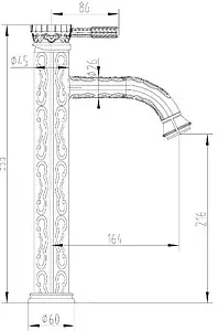Смеситель для раковины Lemark Jasmine чёрная бронза LM6609ORB Смеситель для раковины Lemark Jasmine чёрная бронза LM6609ORB, 2